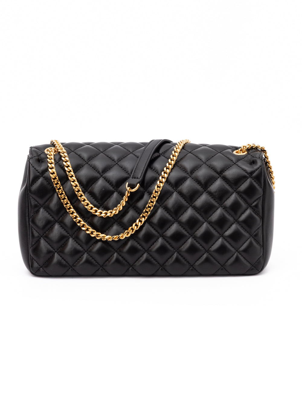 Versace — Sac porté épaule matelassé en cuir