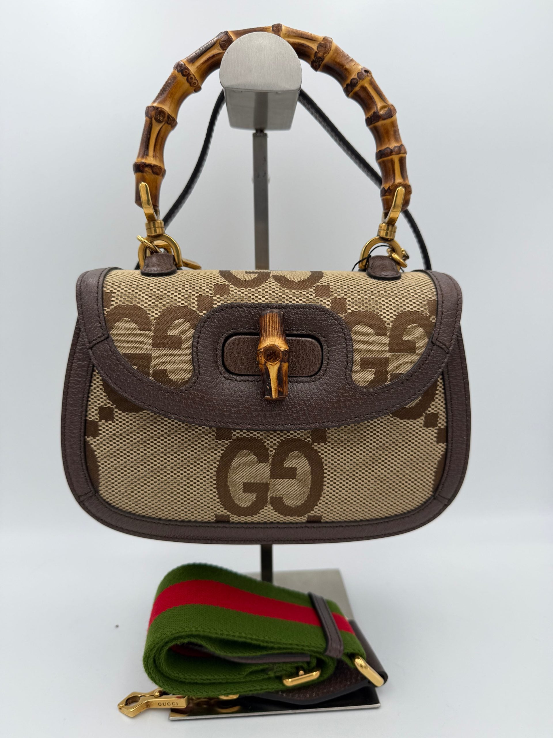 Gucci – Sac Bamboo 1947 en toile GG Jumbo