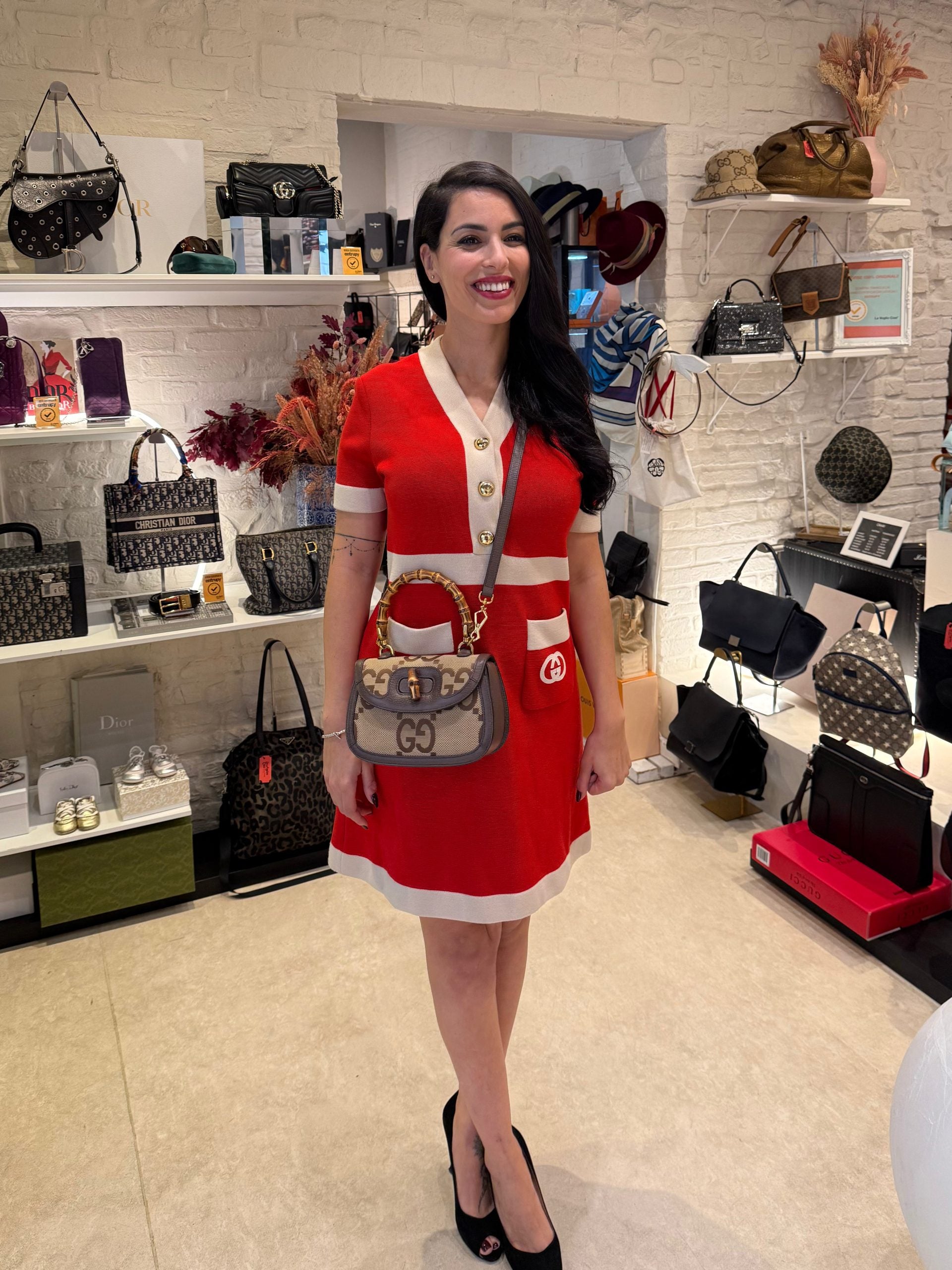 Gucci – Sac Bamboo 1947 en toile GG Jumbo