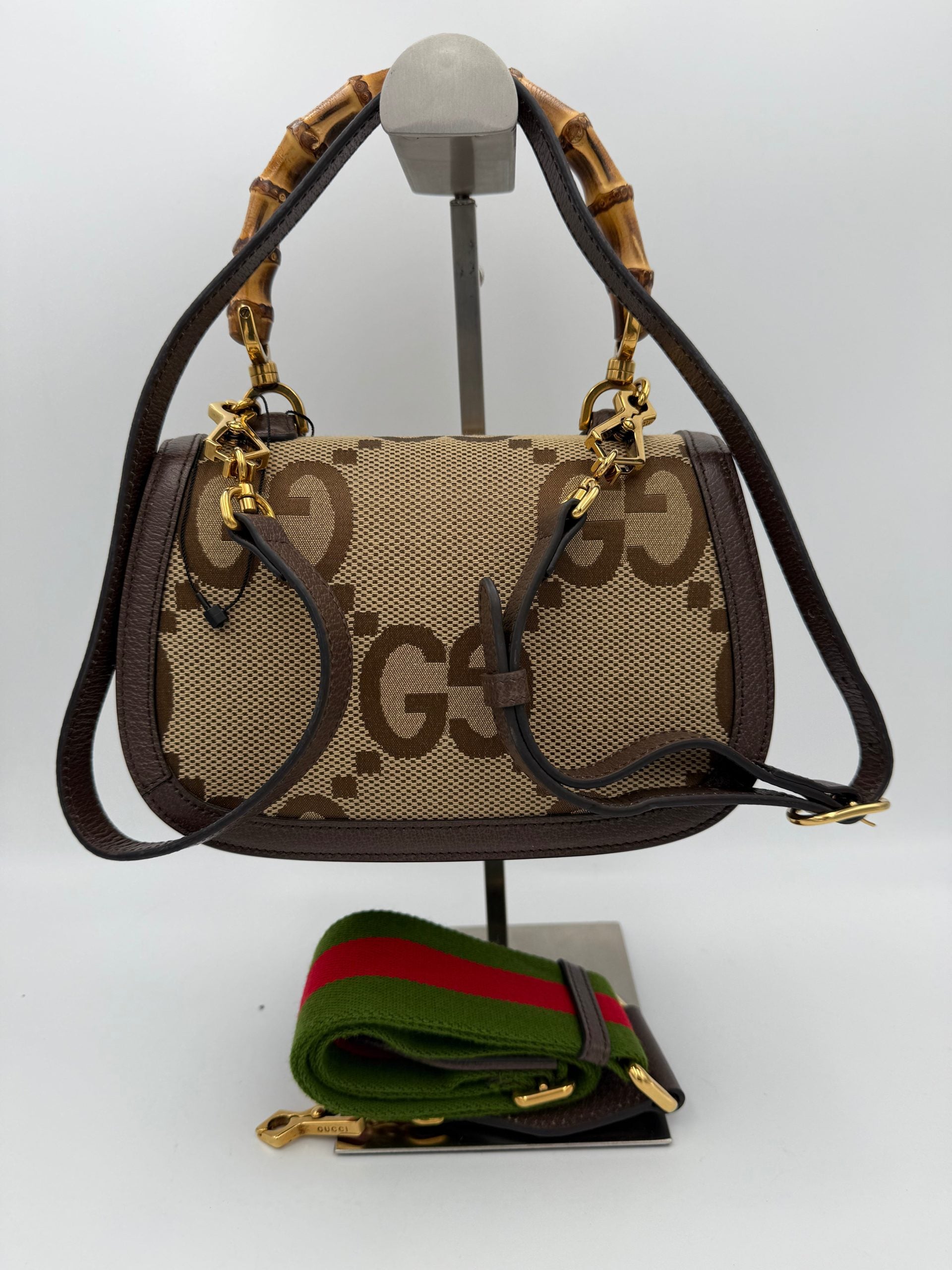 Gucci – Sac Bamboo 1947 en toile GG Jumbo