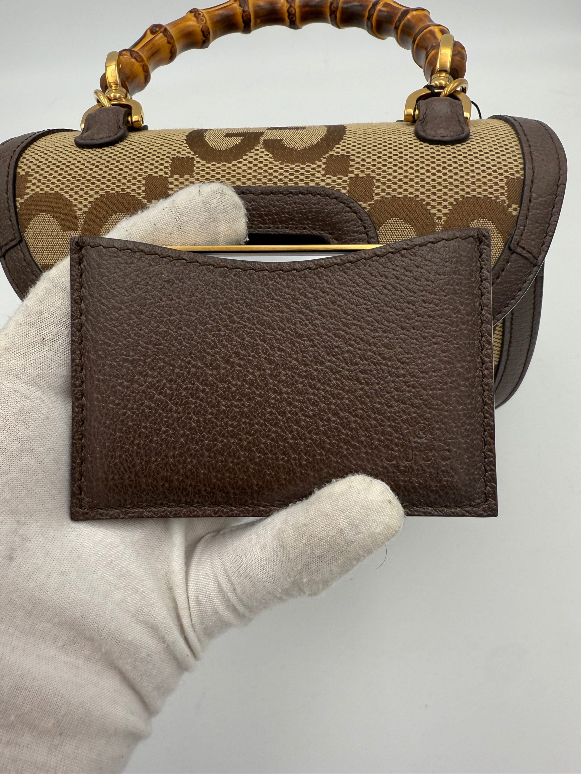 Gucci – Sac Bamboo 1947 en toile GG Jumbo