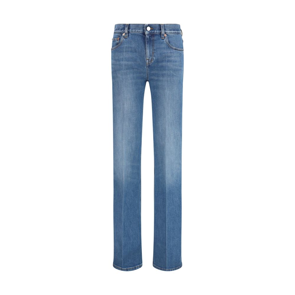Gucci – Jean flare en denim stretch stonewashed