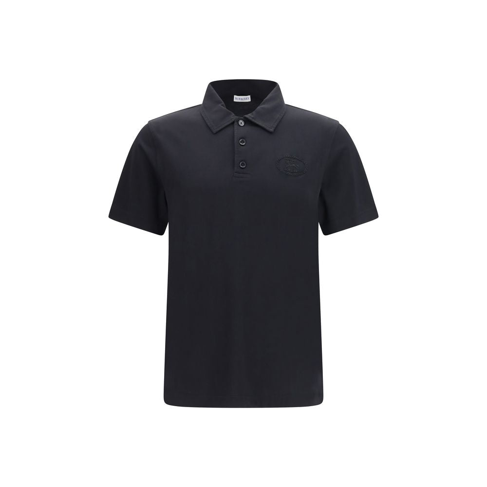 Burberry – Polo en piqué de coton avec col Check