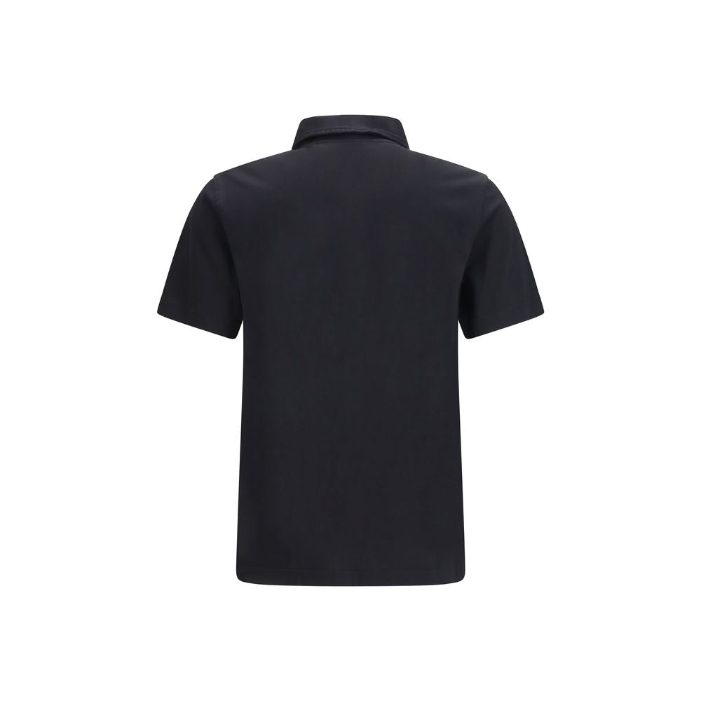 Burberry – Polo en piqué de coton avec col Check