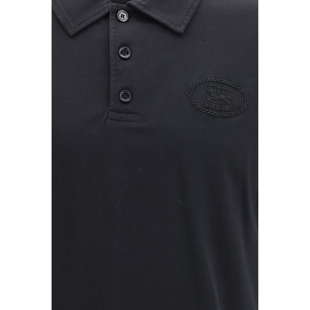 Burberry – Polo en piqué de coton avec col Check