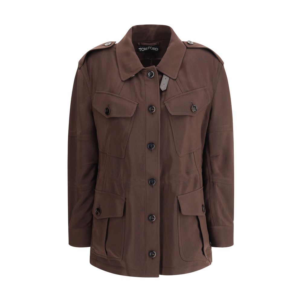 Tom Ford – Veste en laine mélangée avec poches à rabat