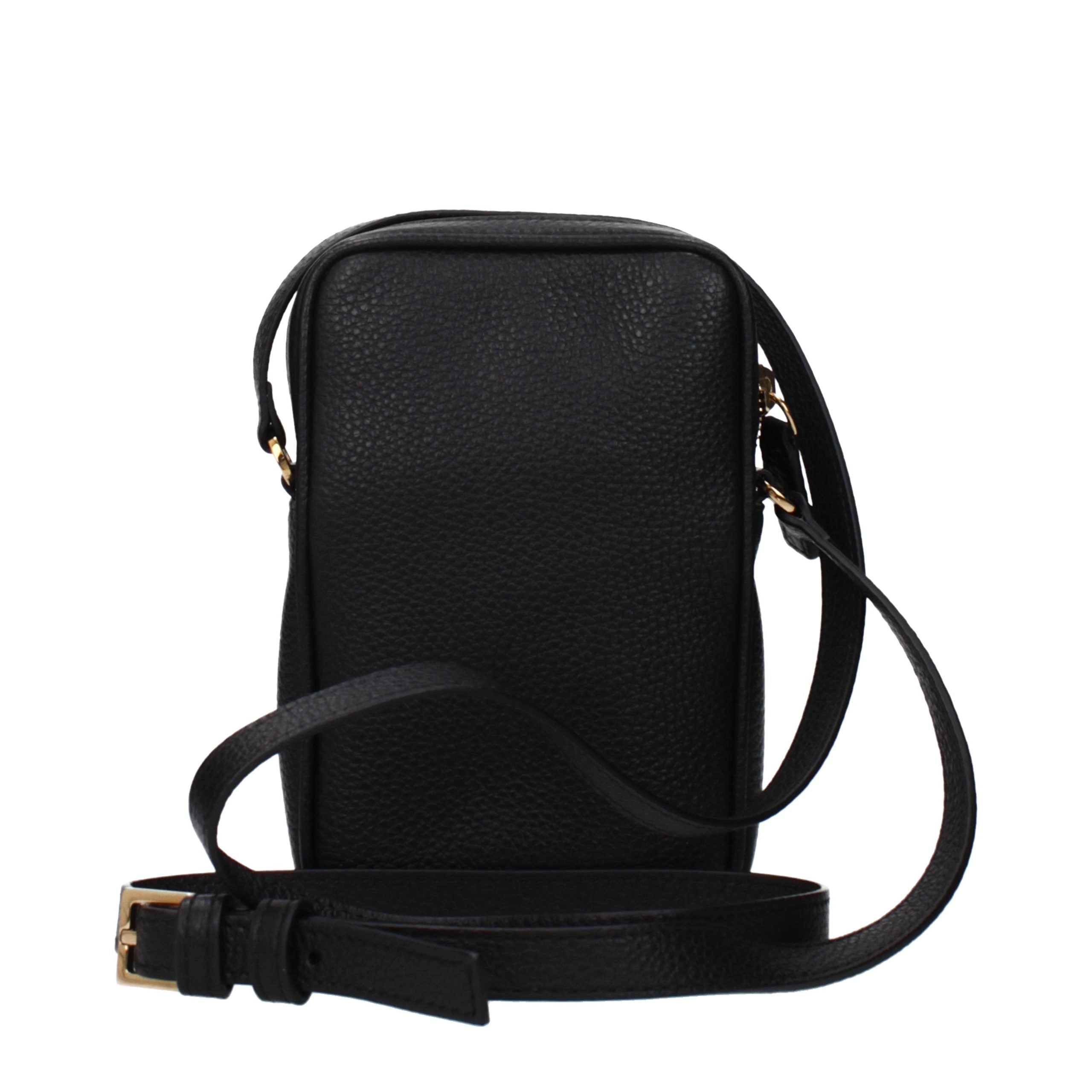 Versace – Sac crossbody en cuir noir