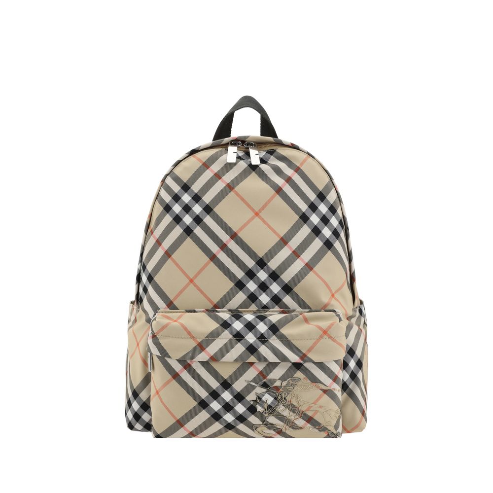 Burberry – Sac à dos Archivio Check avec logo Equestrian Knight