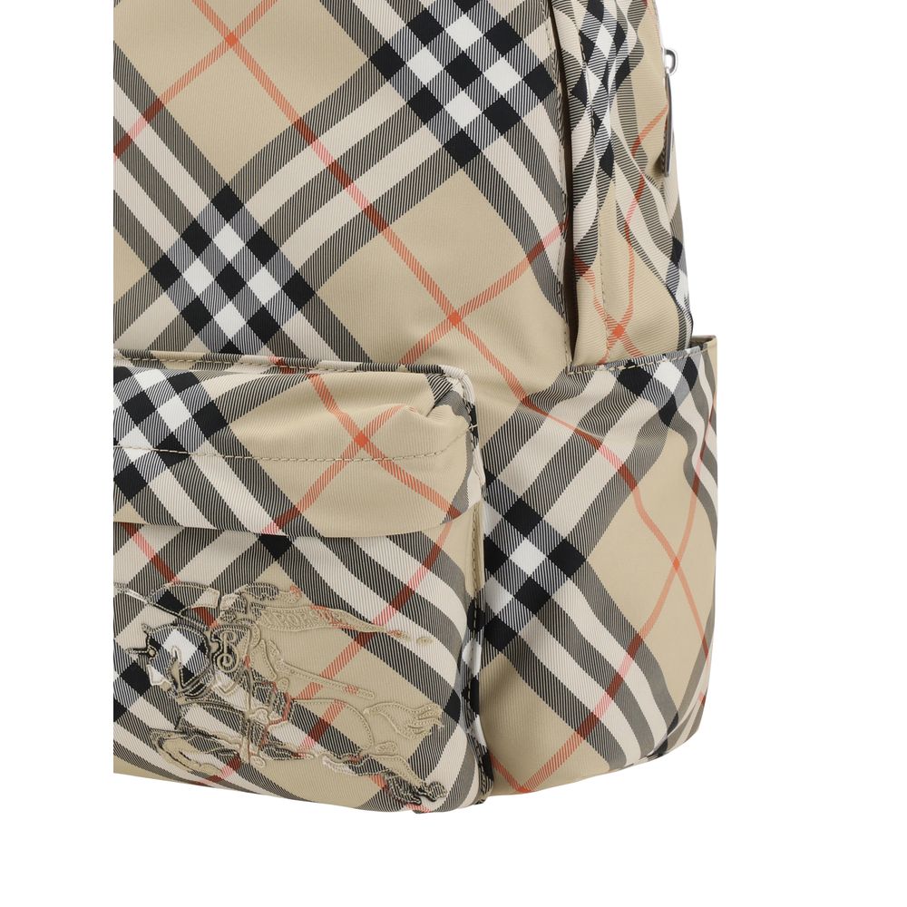 Burberry – Sac à dos Archivio Check avec logo Equestrian Knight