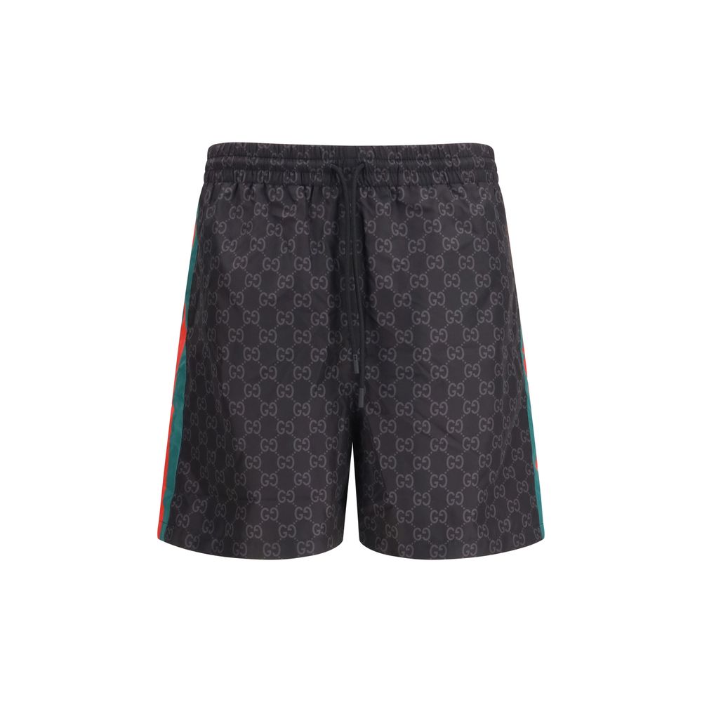 Gucci – Short de bain en nylon jacquard GG