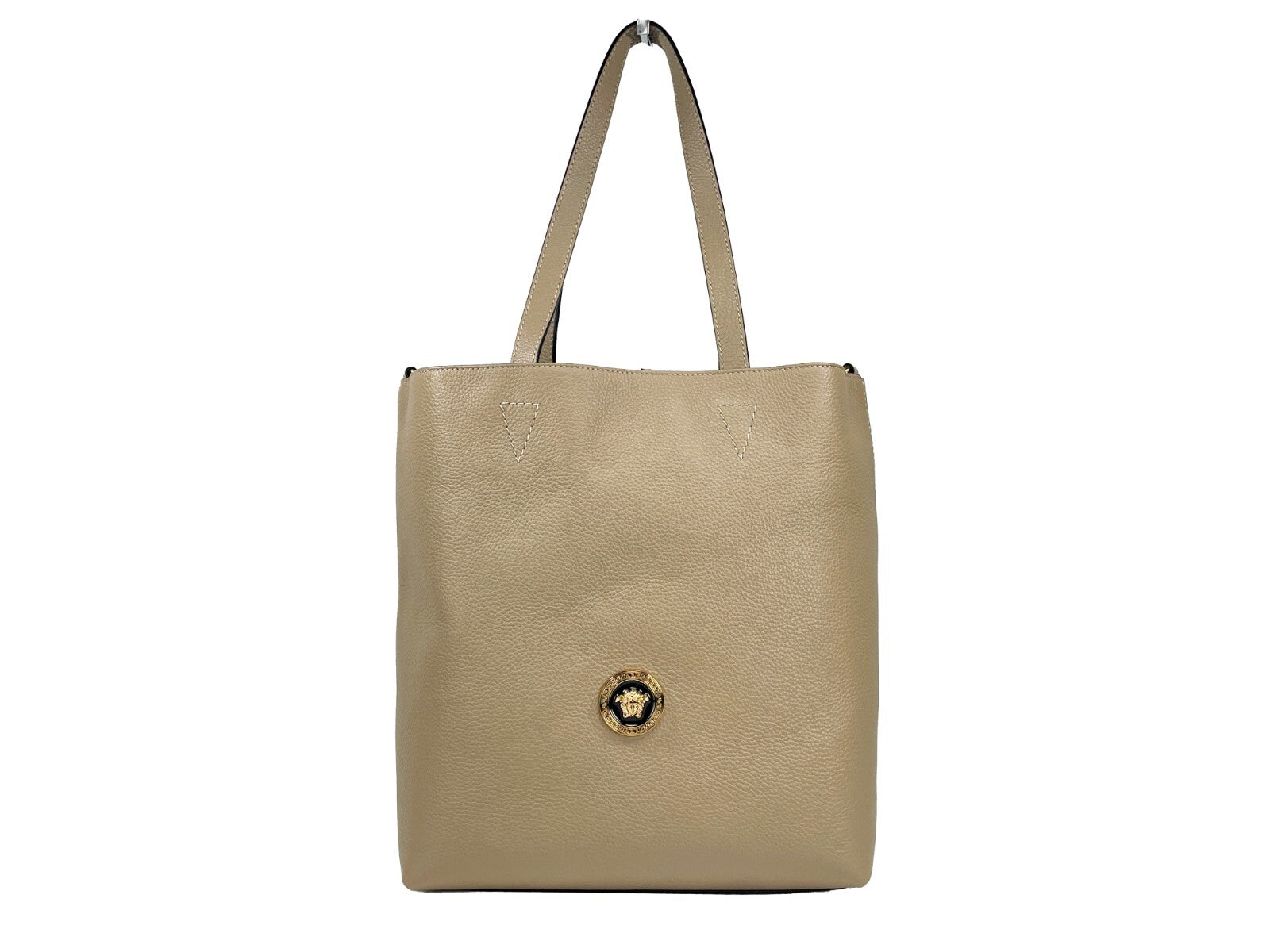 Versace – Sac cabas Medusa Large en cuir avec pochette