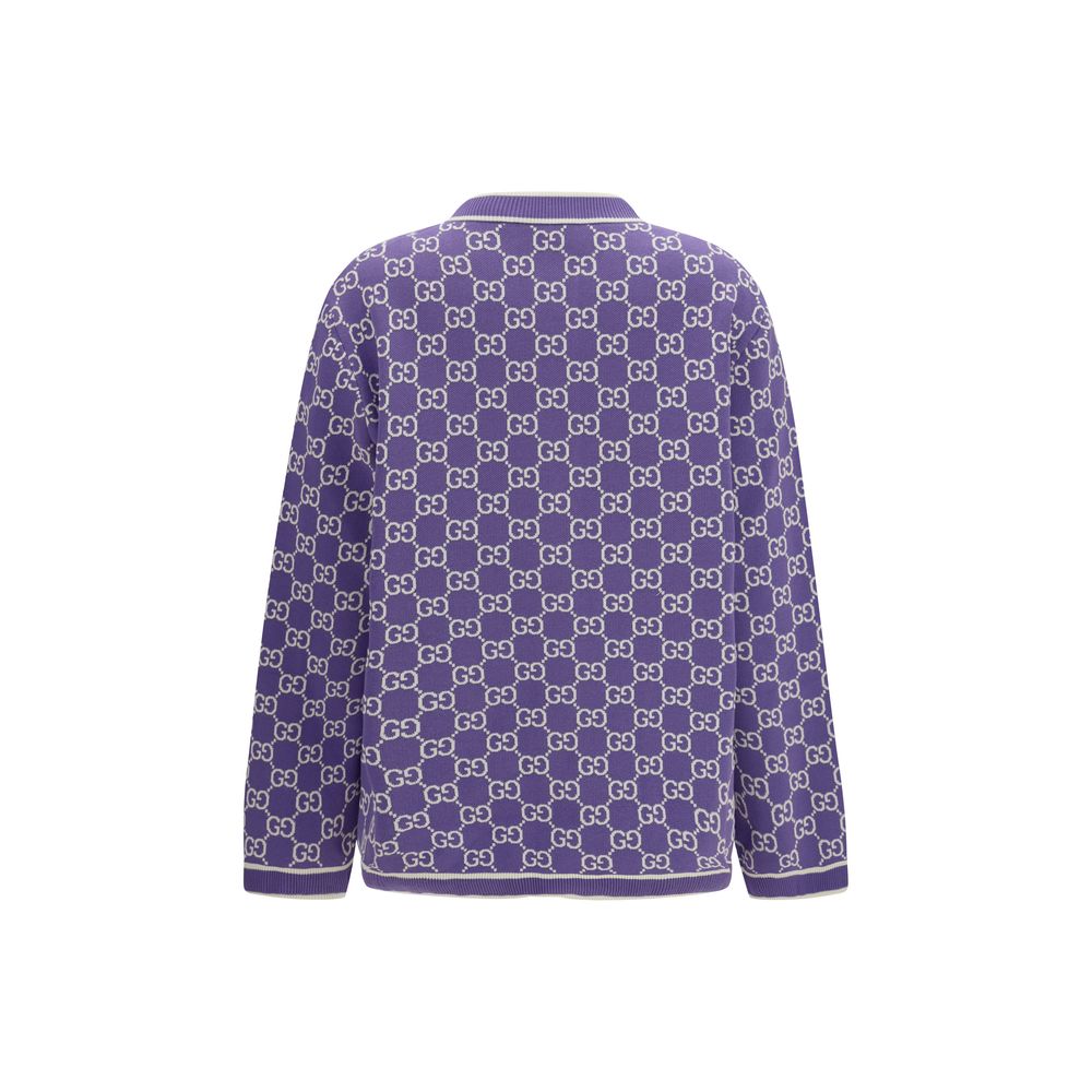 Gucci – Cardigan en coton avec broderie GG all-over