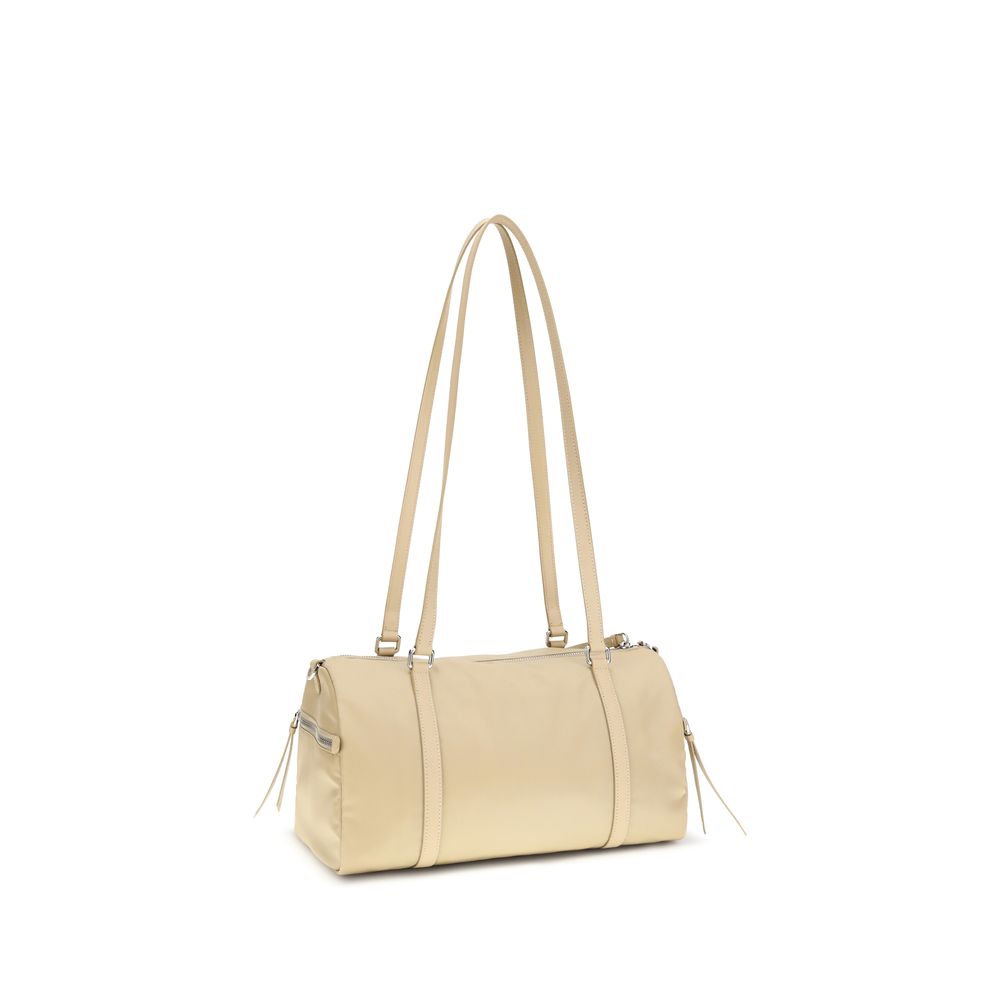 Prada – Sac porté épaule large en Re-Nylon et cuir Saffiano