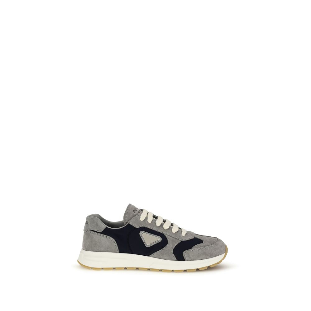Prada – Sneakers Prax en suède et Re-Nylon