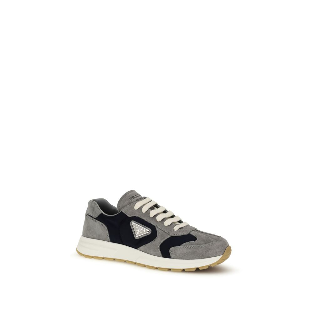 Prada – Sneakers Prax en suède et Re-Nylon