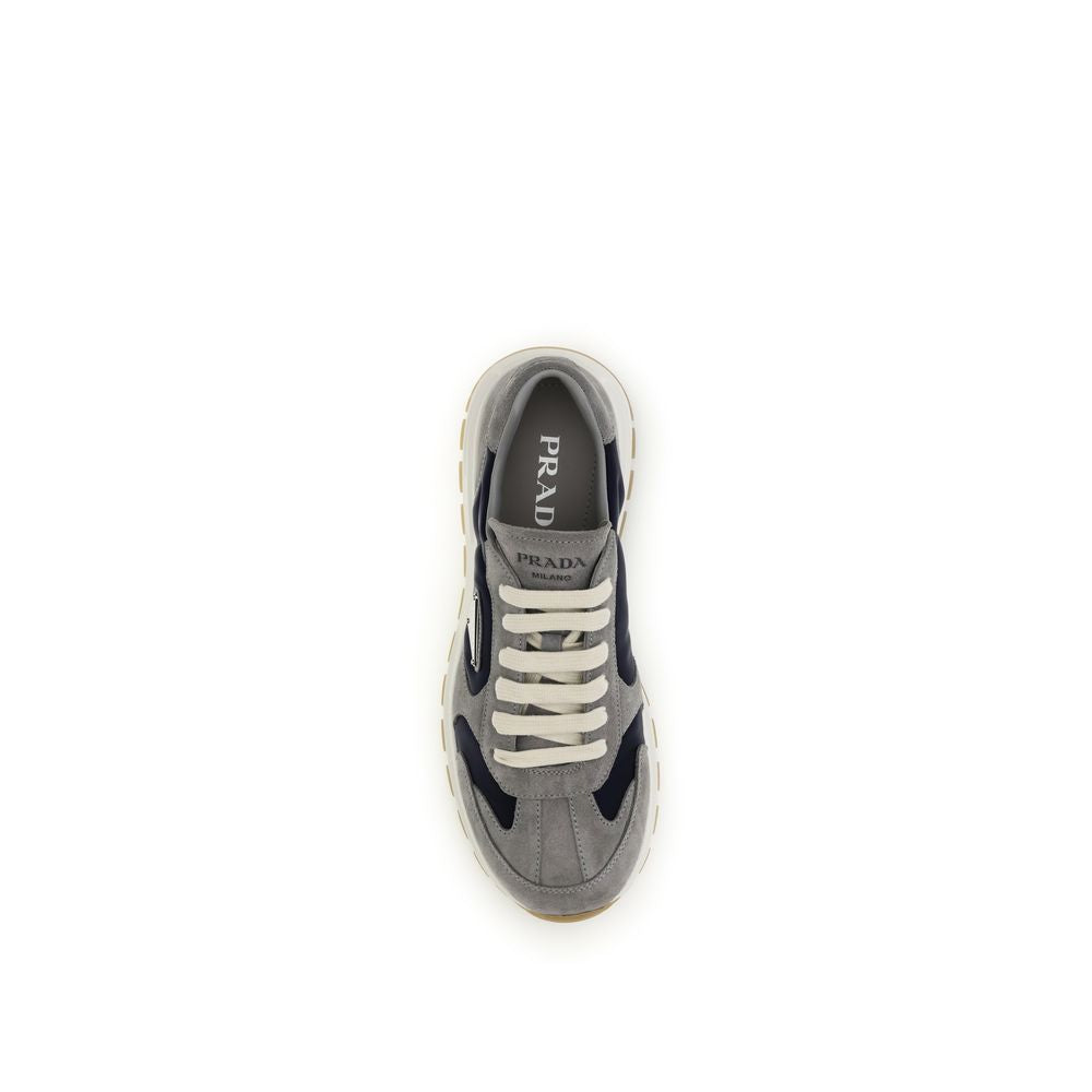 Prada – Sneakers Prax en suède et Re-Nylon