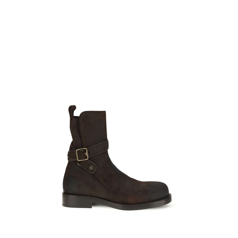 Burberry – Bottes Ledger Jodphur en cuir avec boucles B