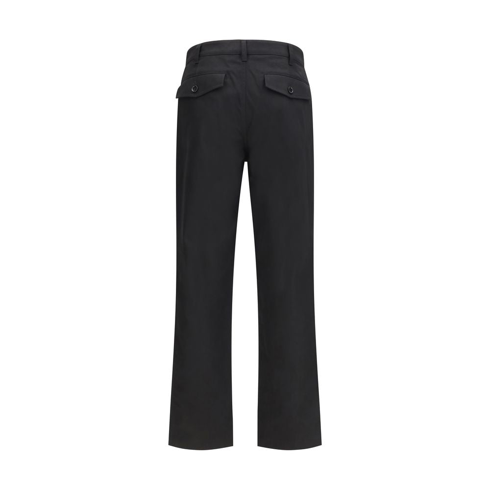 Burberry — Pantalon chino en coton noir avec détail Equestrian Knight
