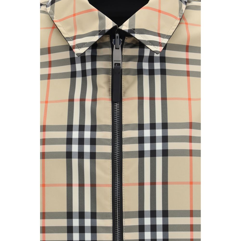 Burberry – Veste zippée avec doublure Check
