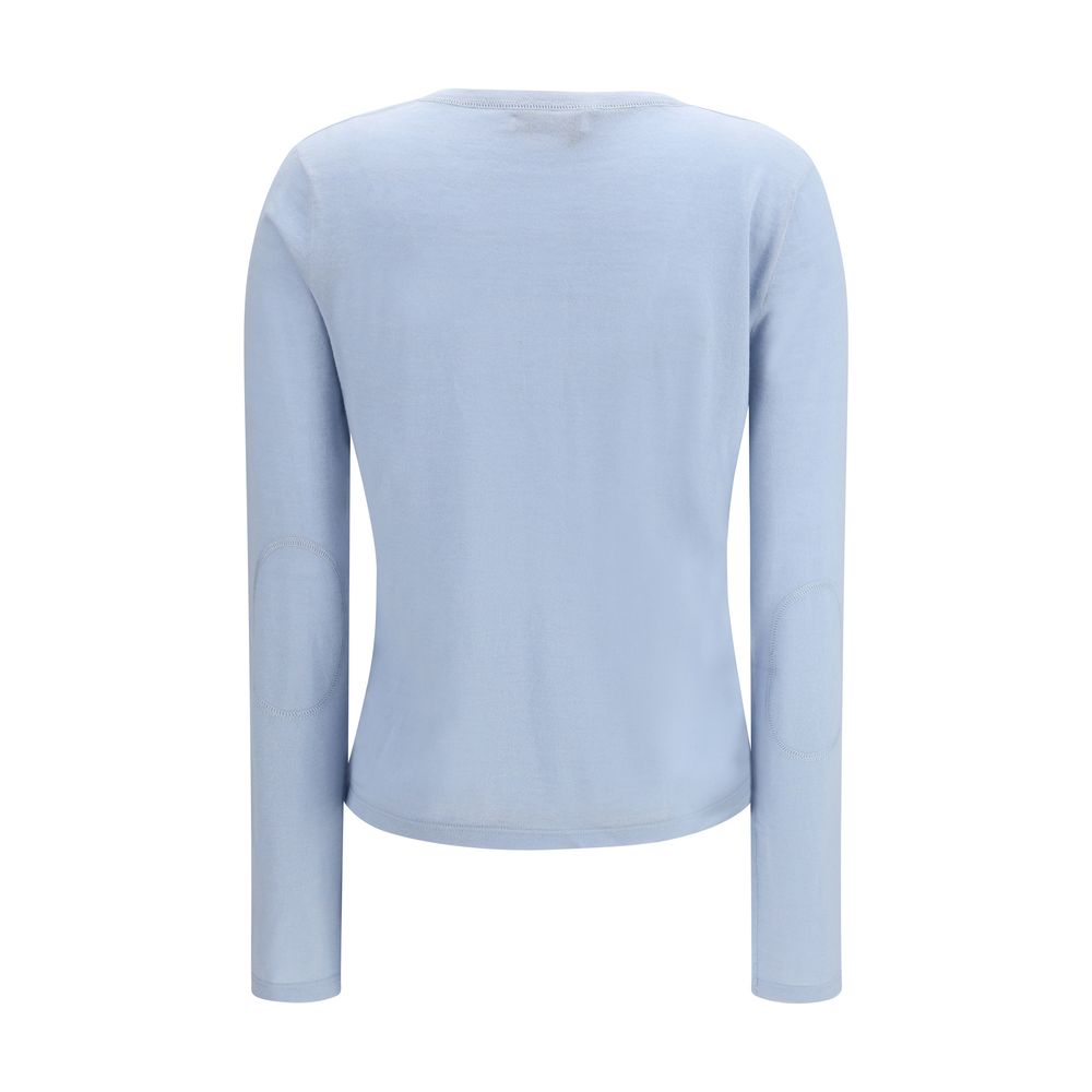 Miu Miu – T-shirt Henley en cachemire avec fermeture à boutons