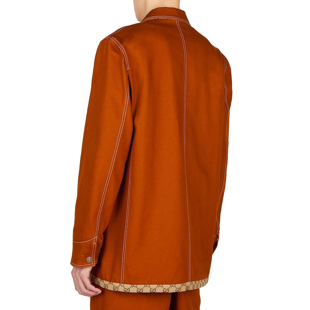 Gucci – Veste en coton à motif logo all-over