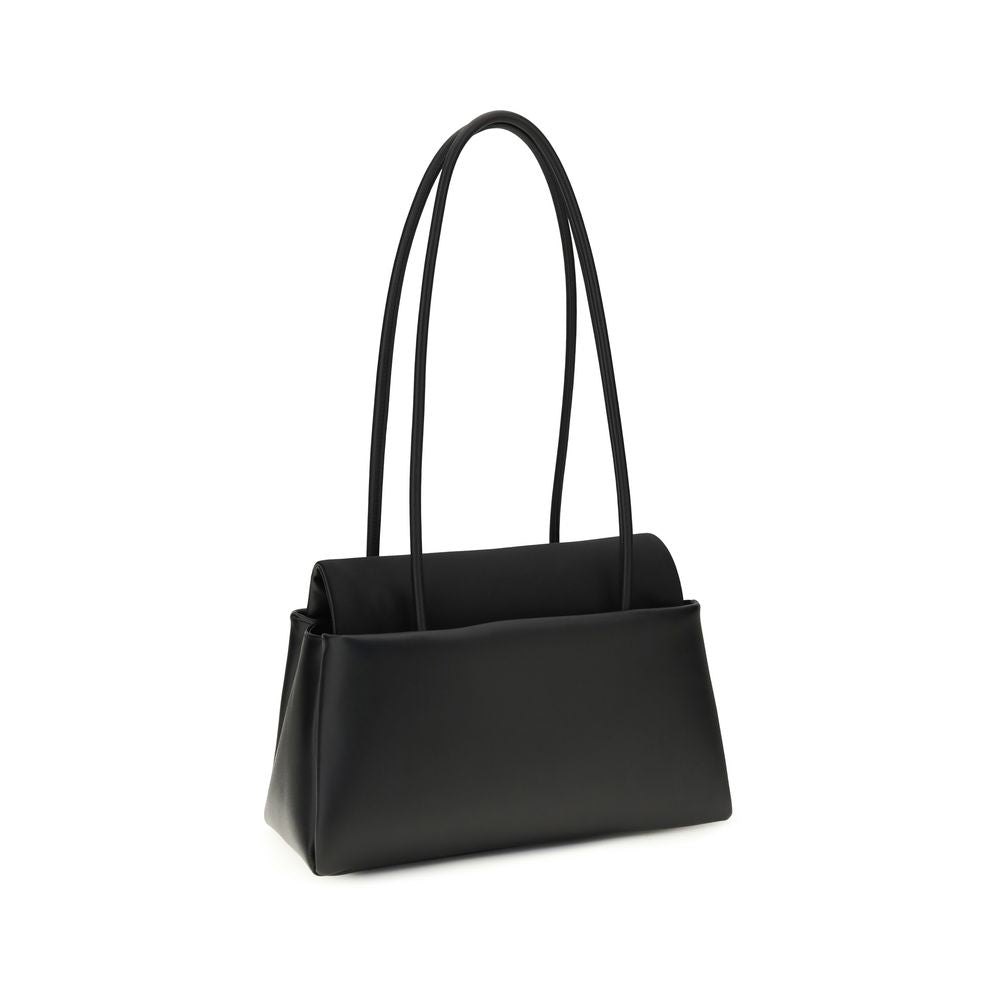 Prada – Sac porté épaule en cuir avec triangle émaillé