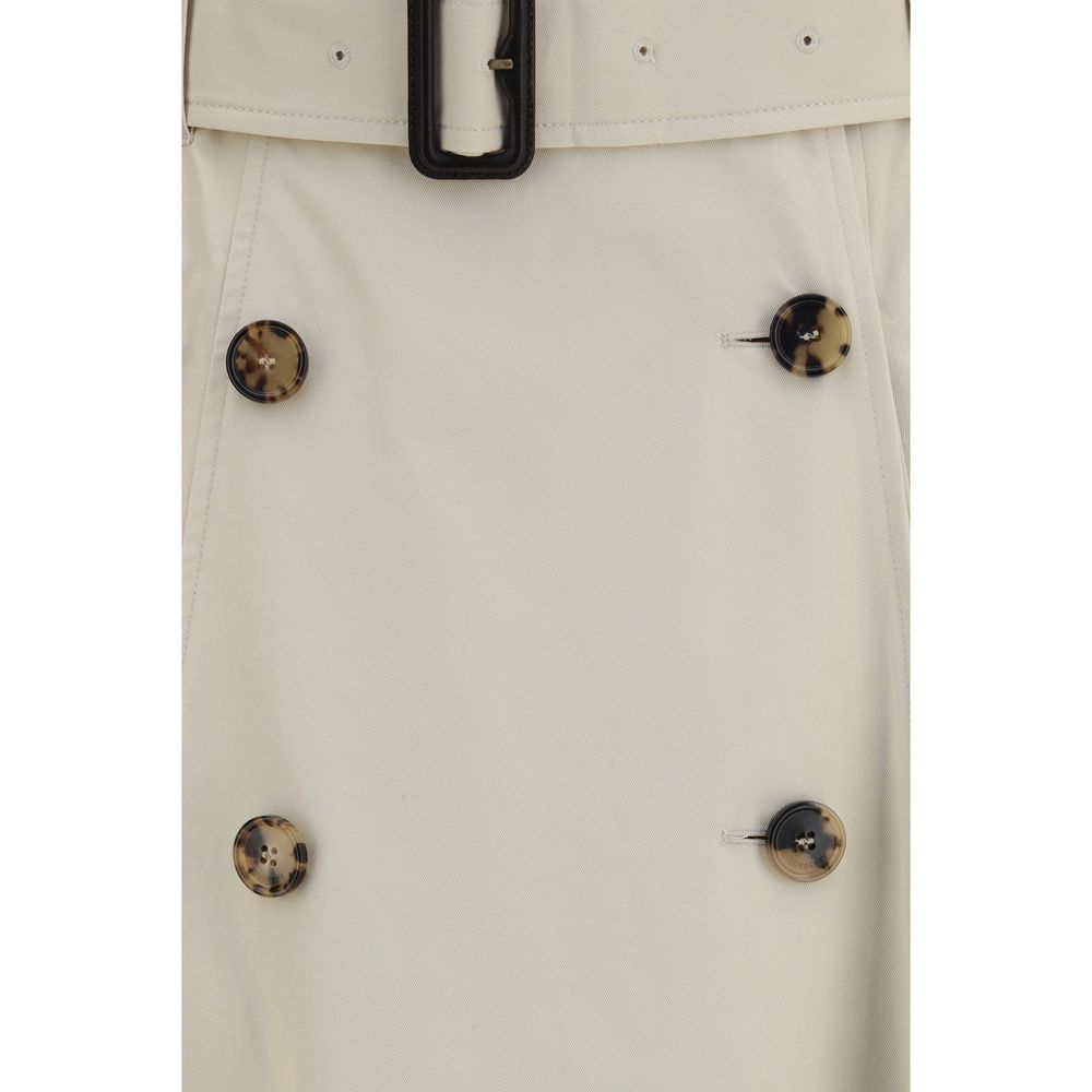 Burberry – Jupe trench midi en gabardine
