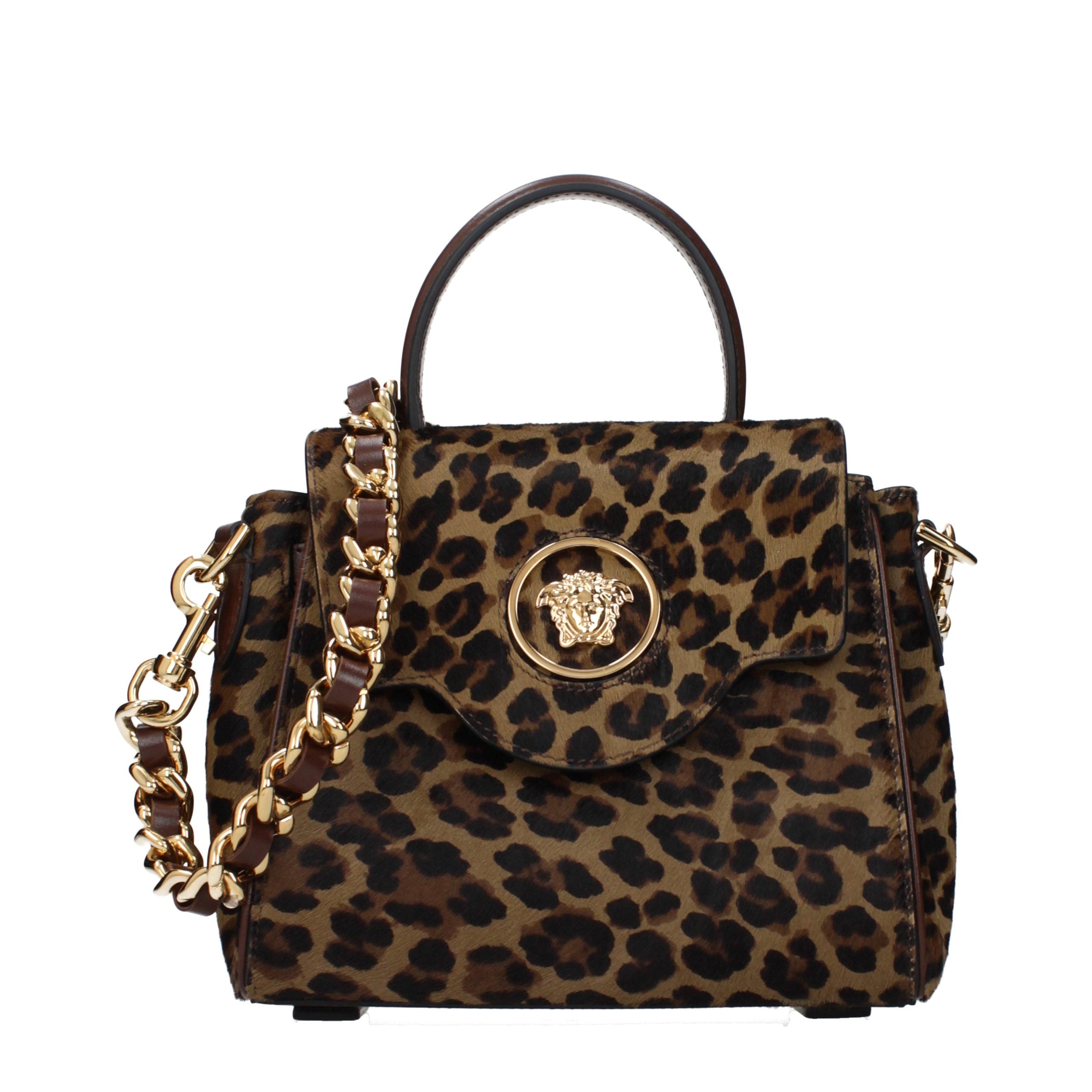 Versace – Sac à main multicolore en pony skin