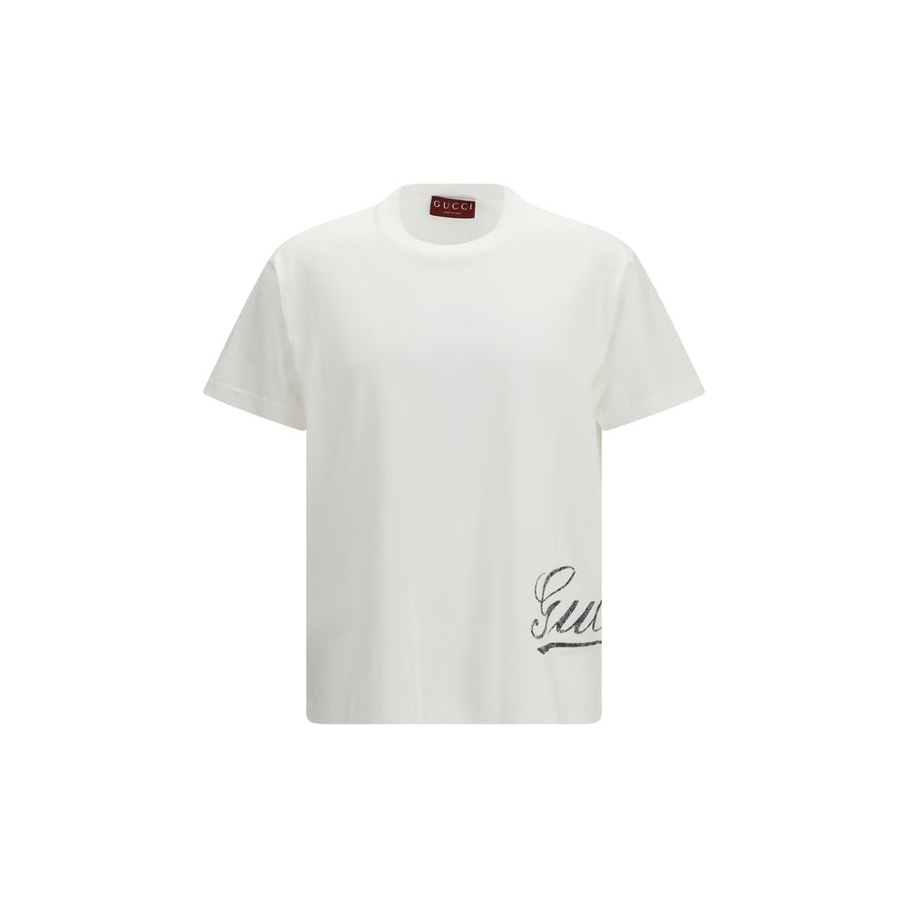 Gucci – T-shirt en jersey de coton avec logo imprimé