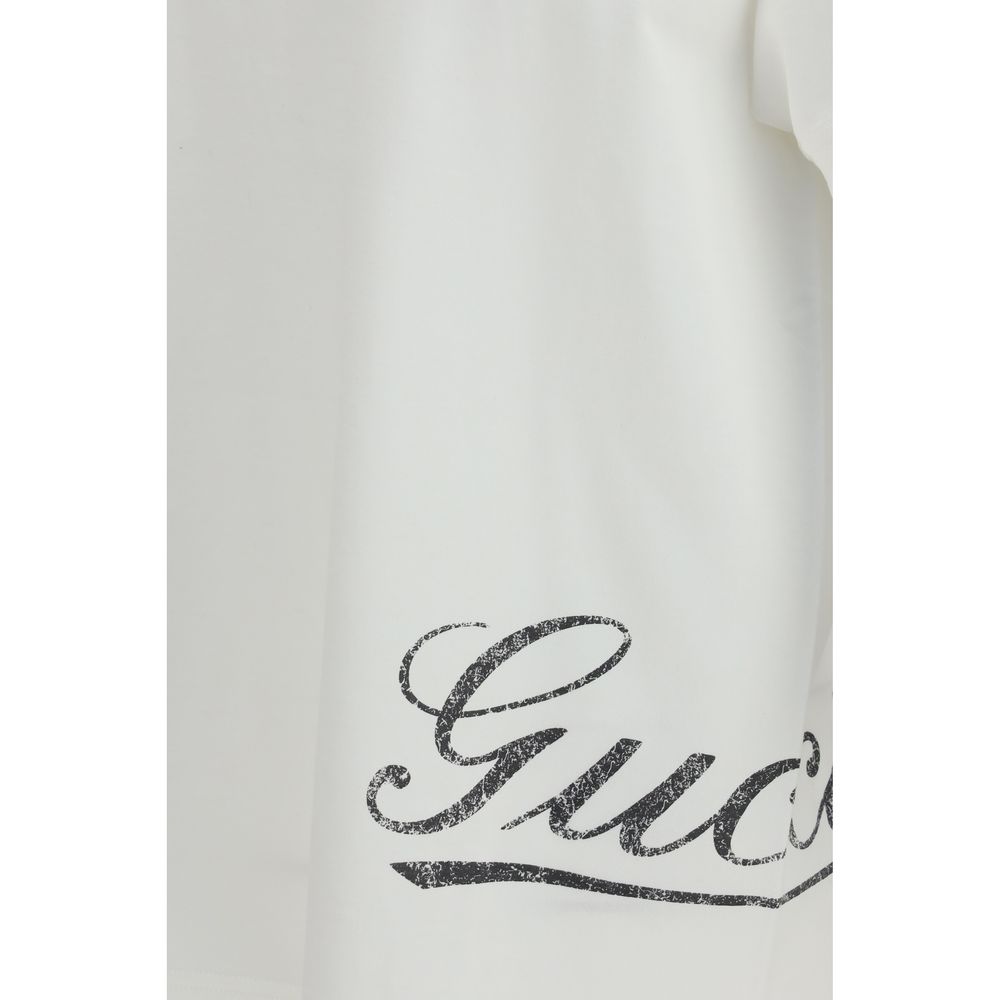 Gucci – T-shirt en jersey de coton avec logo imprimé