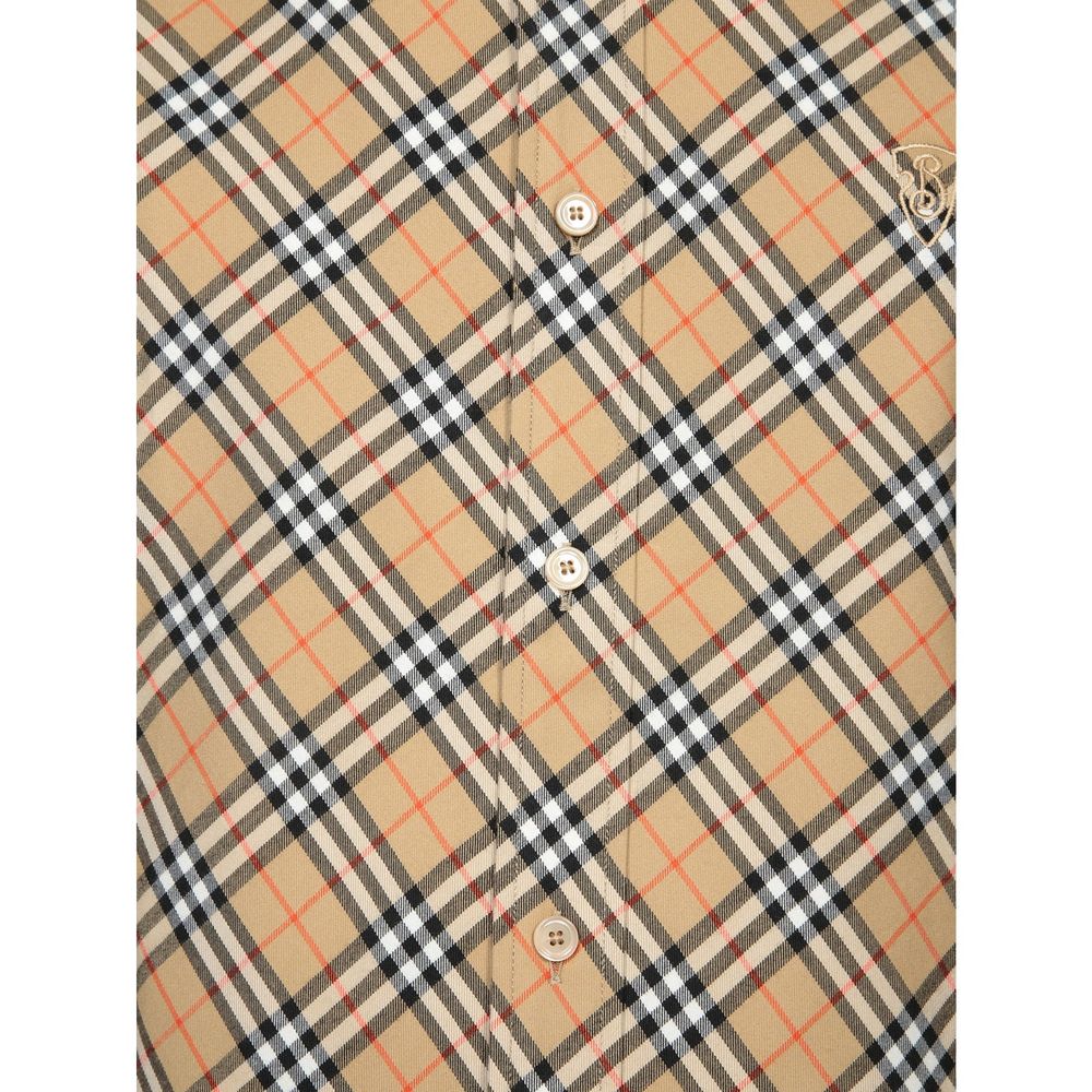 Burberry – Chemise en coton à motif Check iconique