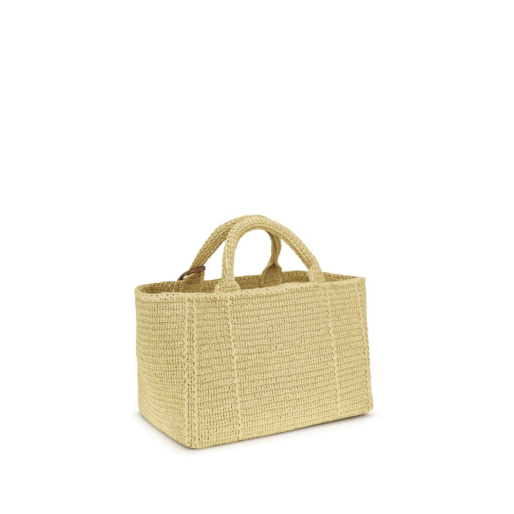 Prada – Grand cabas en crochet effet raphia