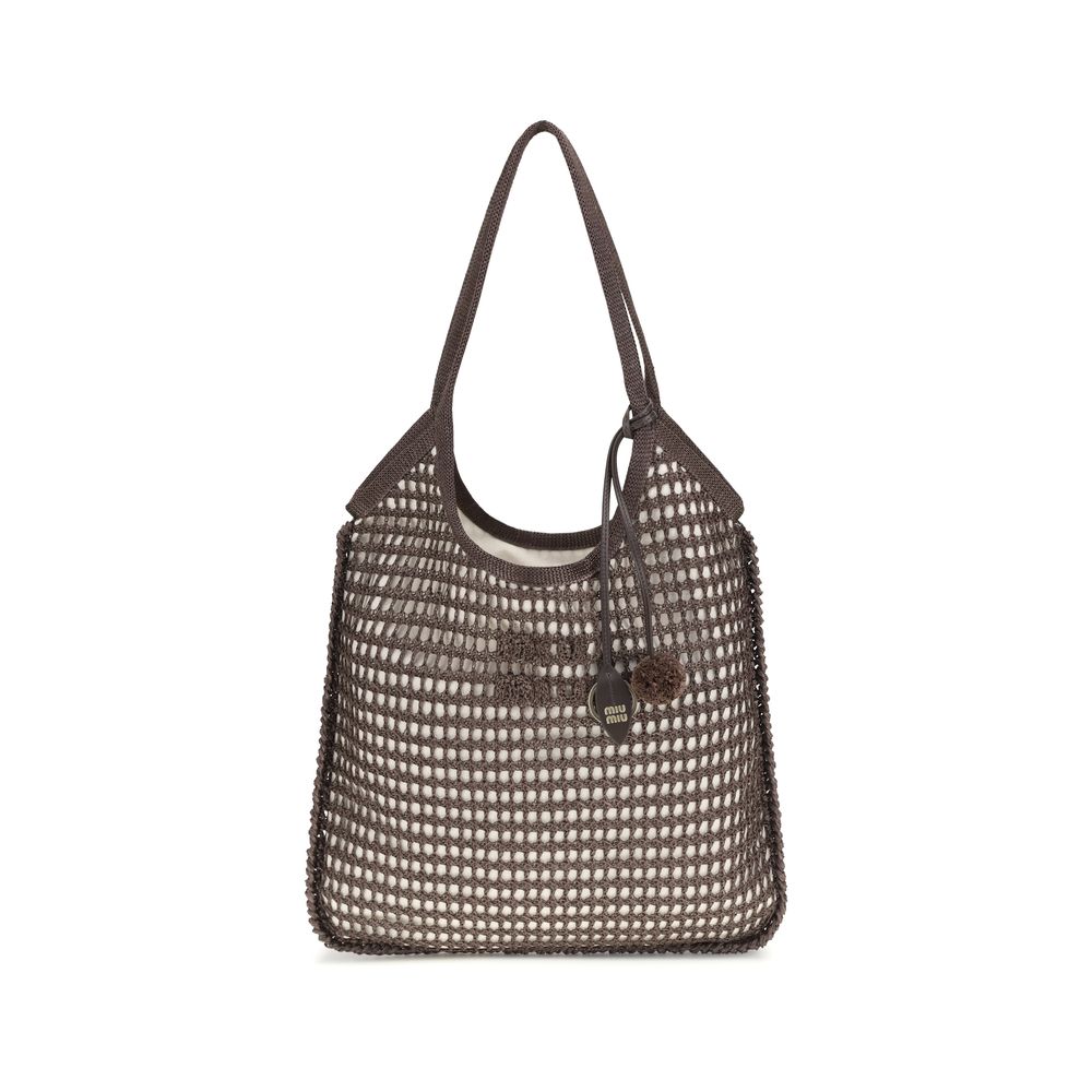 Miu Miu – Sac porté épaule Ivy en crochet avec charms