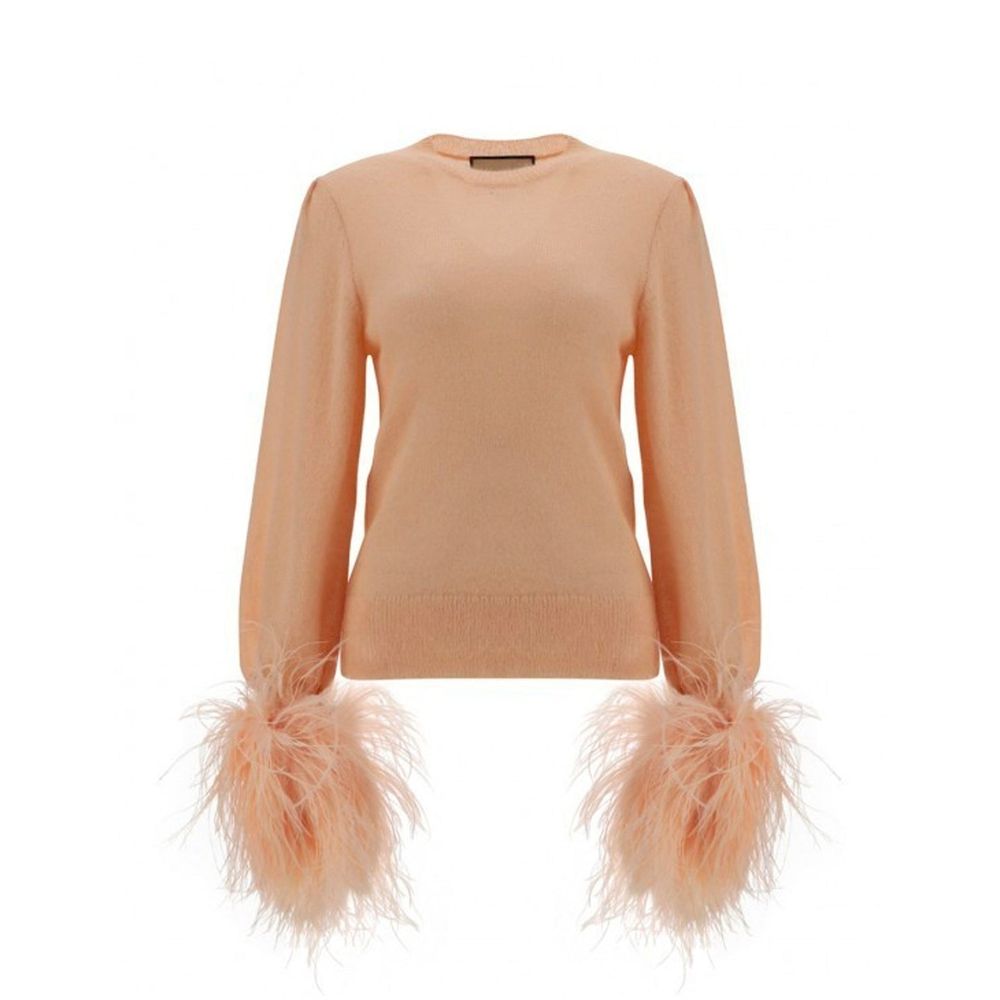 Gucci – Pull en laine avec détails plumes