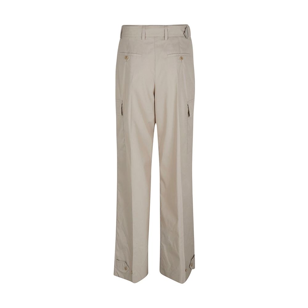 Prada – Pantalon cargo en coton avec plaque logo