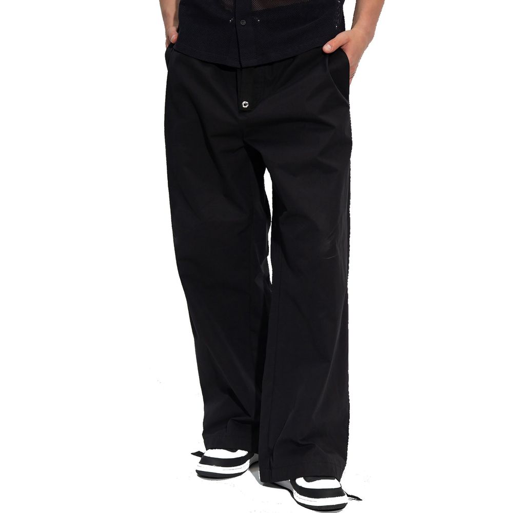 Versace – Pantalon en coton à taille ajustable