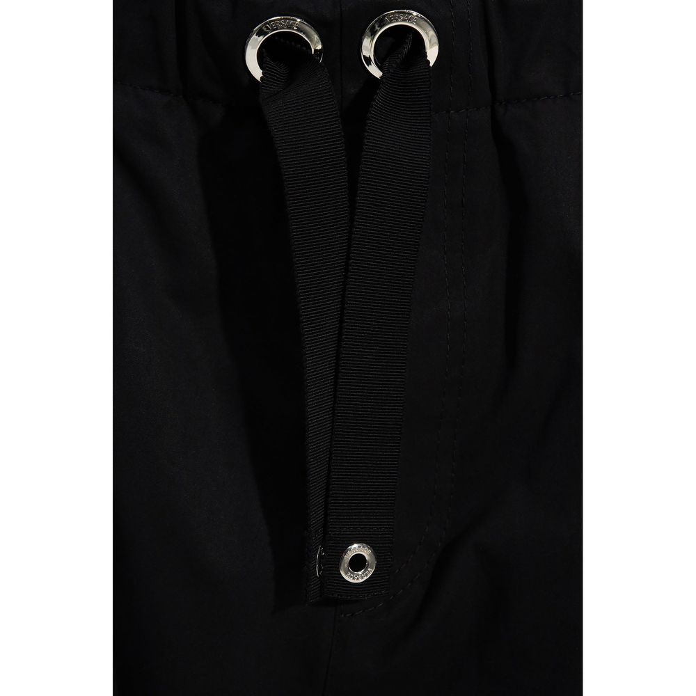 Versace – Pantalon en coton à taille ajustable