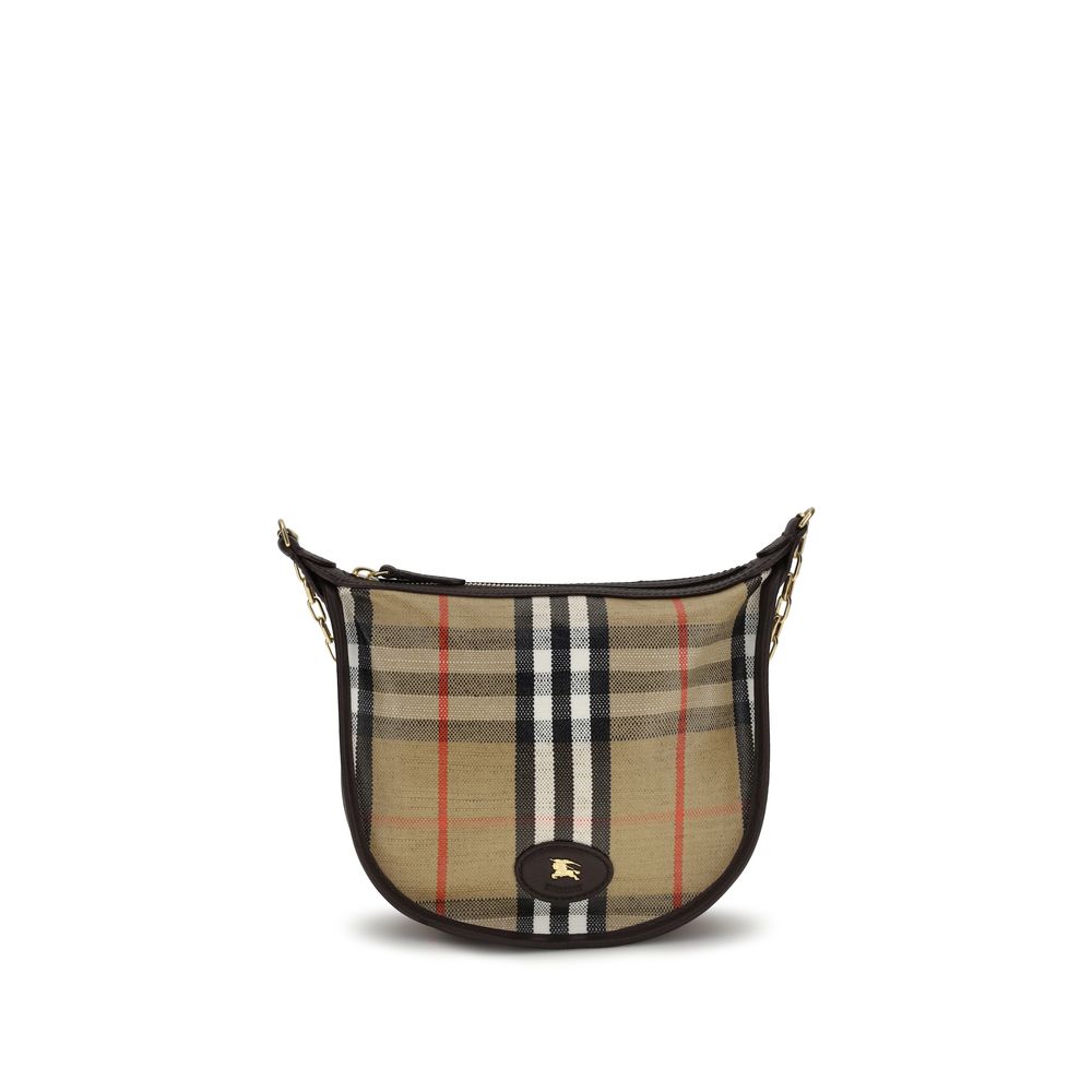 Burberry – Sac mini Highlands à chaîne en toile Check