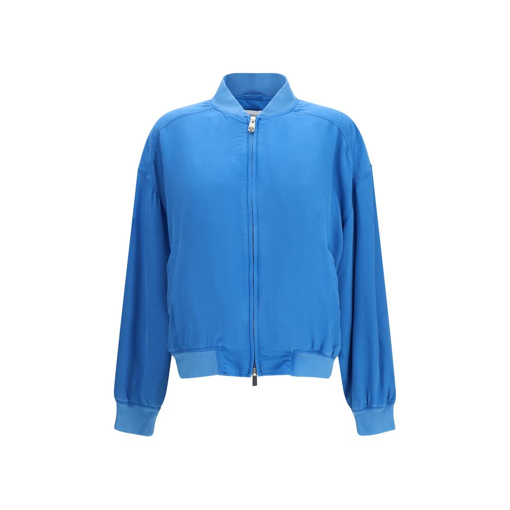 Versace – Veste zippée en soie