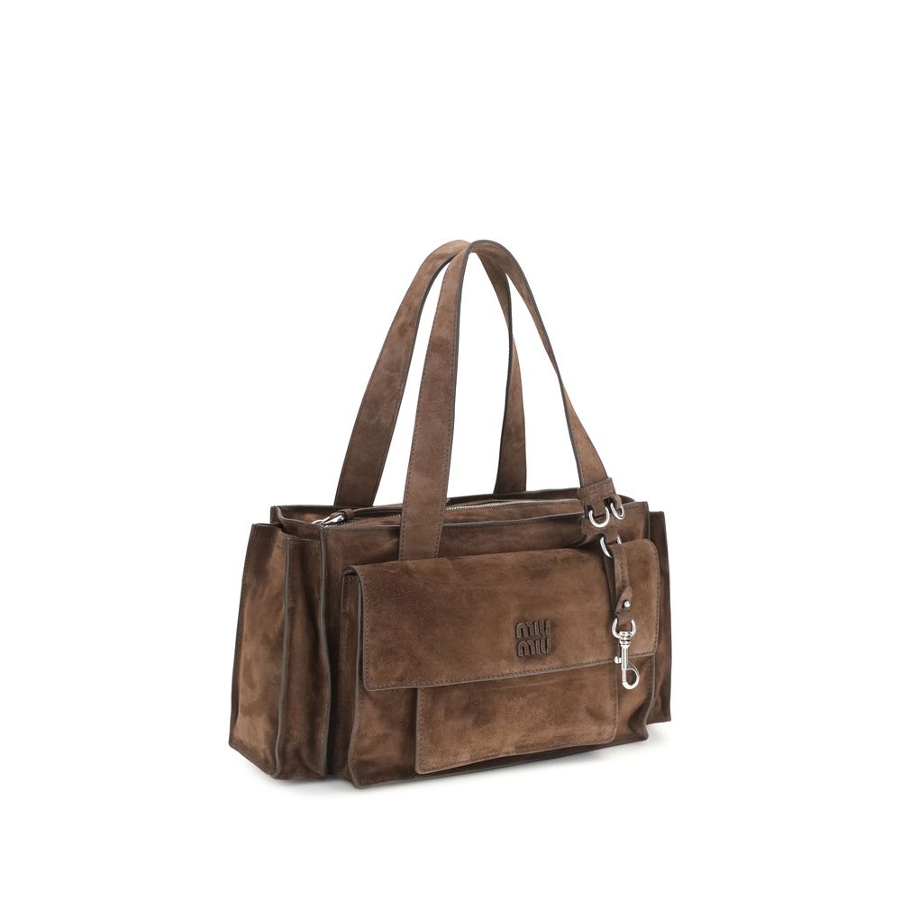 Miu Miu – Sac porté épaule Utilitaire en suède