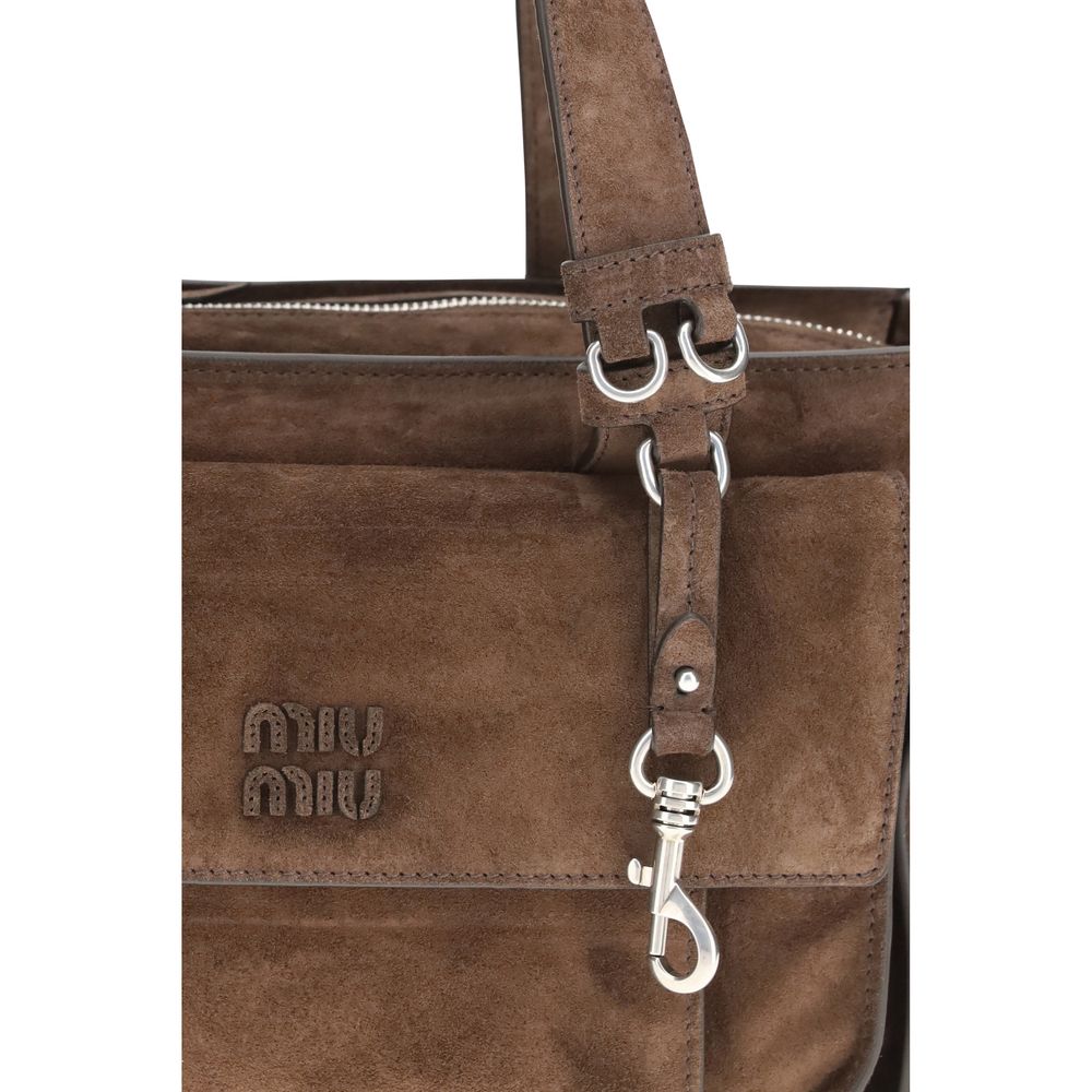 Miu Miu – Sac porté épaule Utilitaire en suède