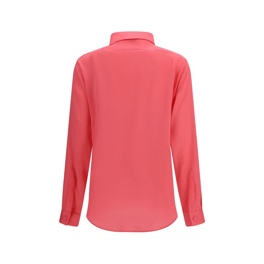 Tom Ford – Chemise tuxedo en soie avec plastron plissé