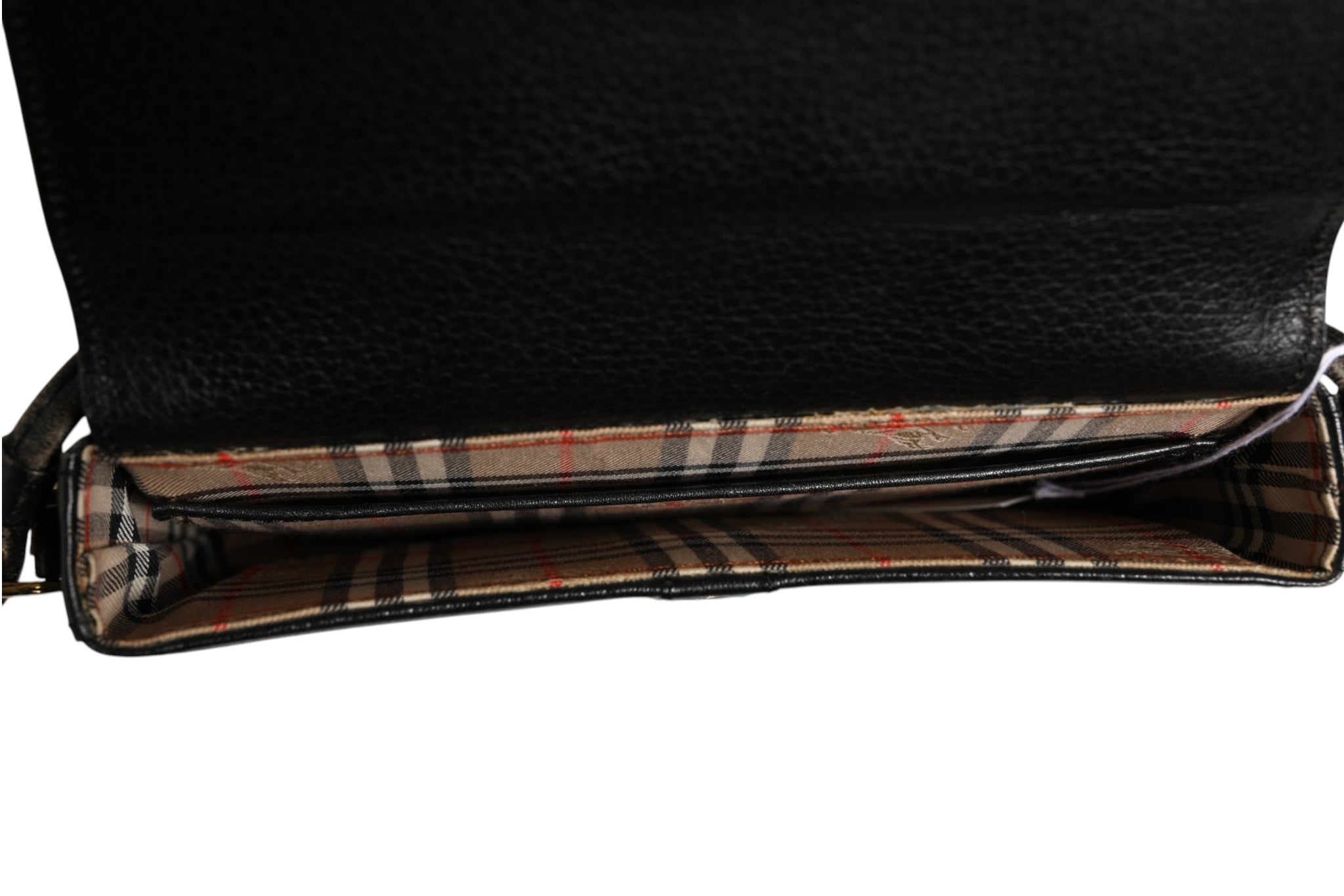 Sac crossbody en cuir noir et doré avec logo