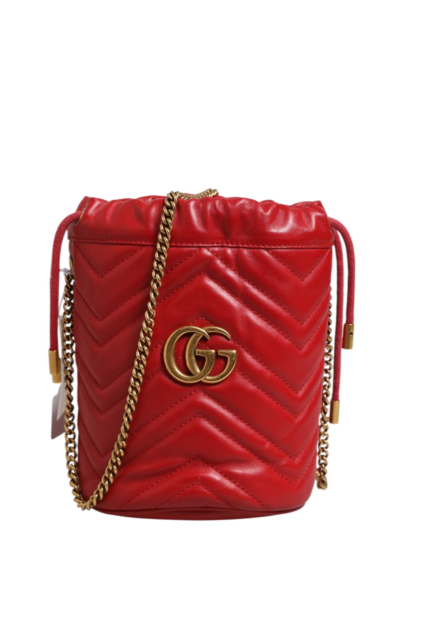 Gucci – Sac seau GG Marmont en cuir matelassé chevron