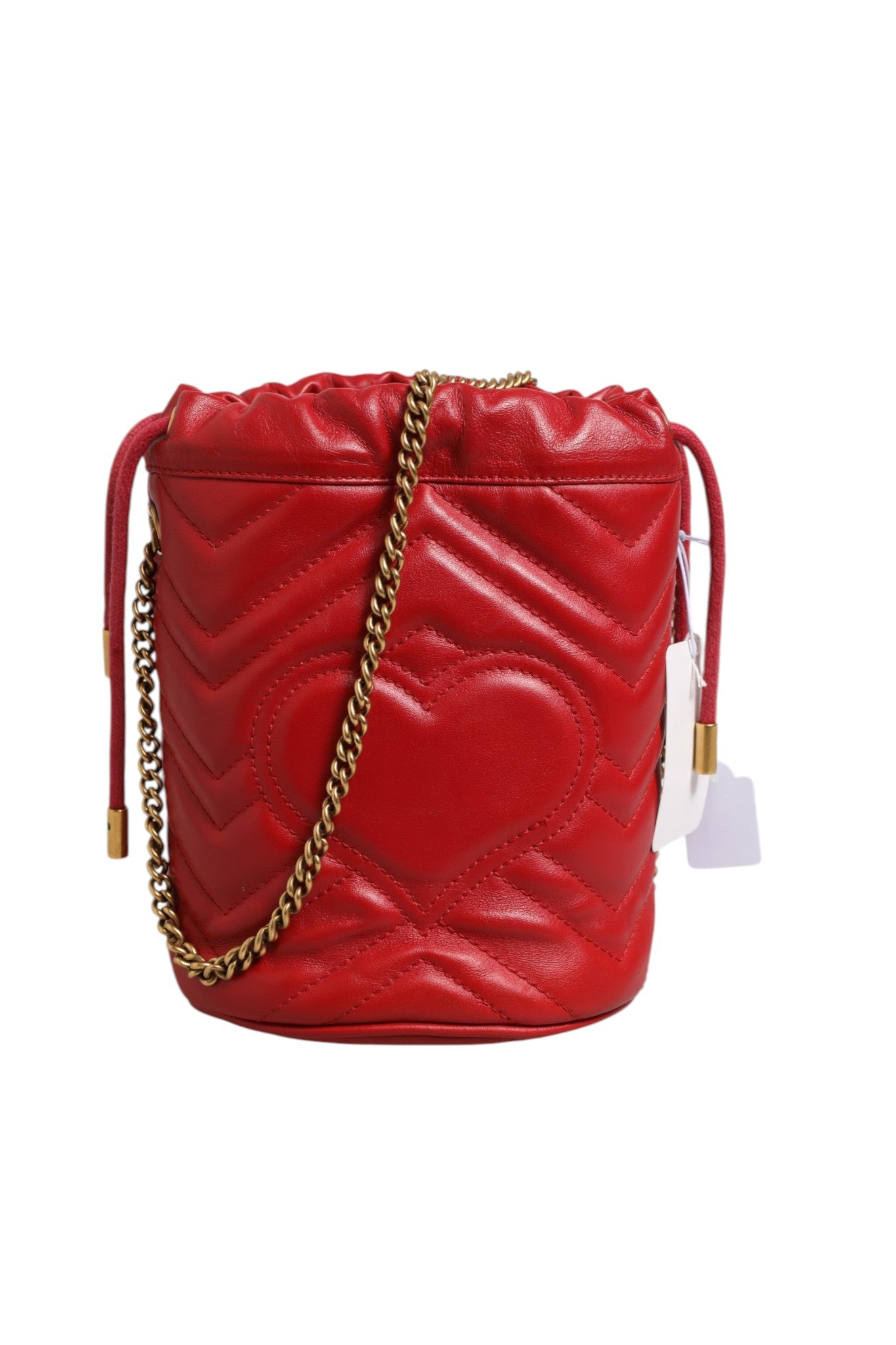 Gucci – Sac seau GG Marmont en cuir matelassé chevron