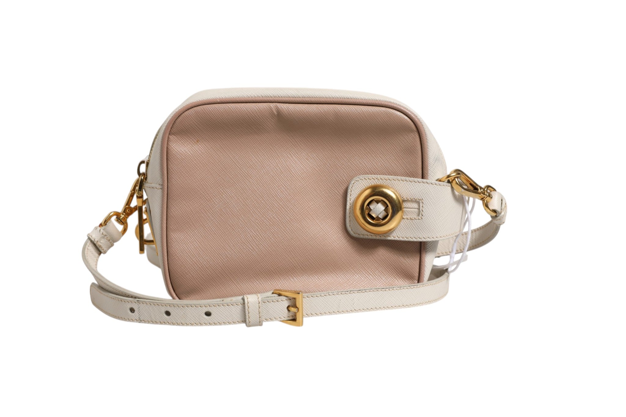 Prada – sac porté épaule en cuir – Clay Gray Small