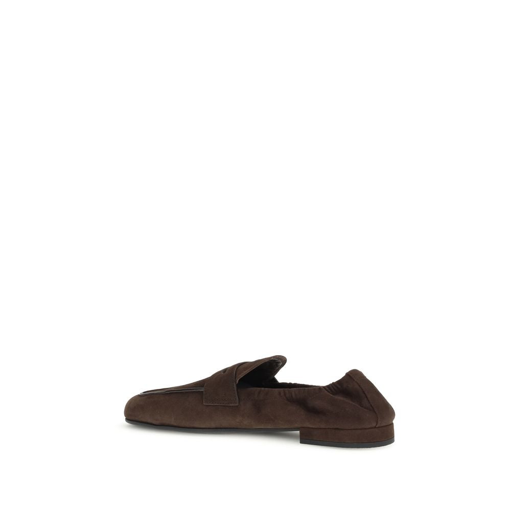 Prada – Mocassins Shuffle en suède avec détail horsebit