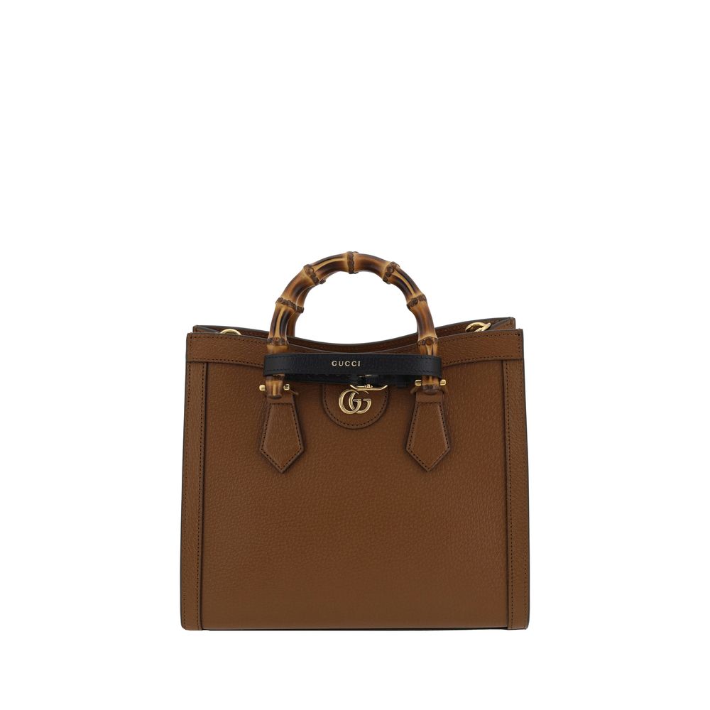 Gucci – Sac à main Diana en cuir de veau avec poignées bambou