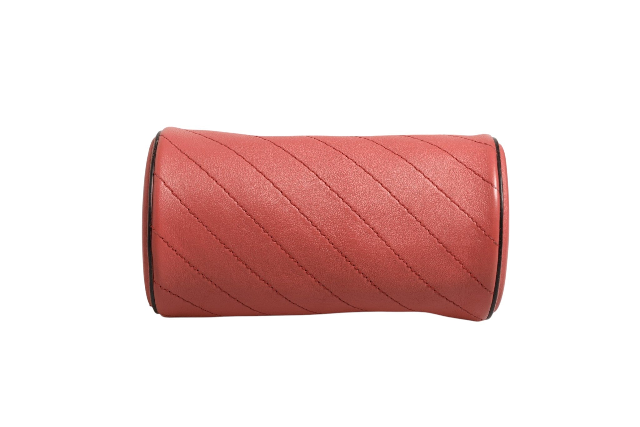 Sac porté épaule Blondie Mini en cuir rose