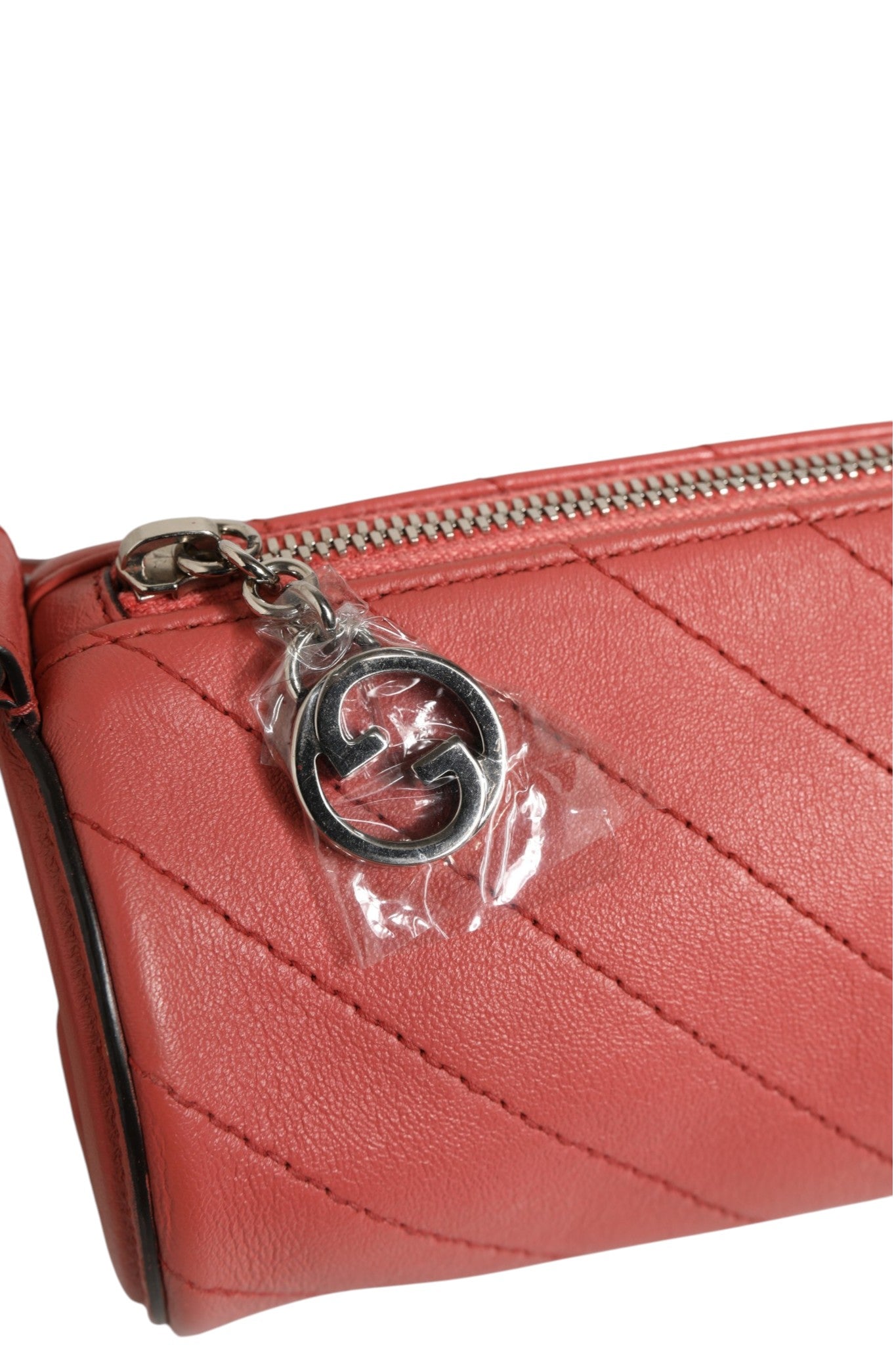 Sac porté épaule Blondie Mini en cuir rose